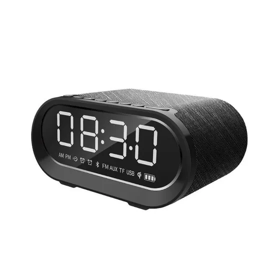 Divoom Timebox Evo -- Pixel Art Bluetooth Speaker with 16X16 LED Display APP Control - Cool Animation Frame & Gaming Room Setup & Bedside Alarm Clock- Black