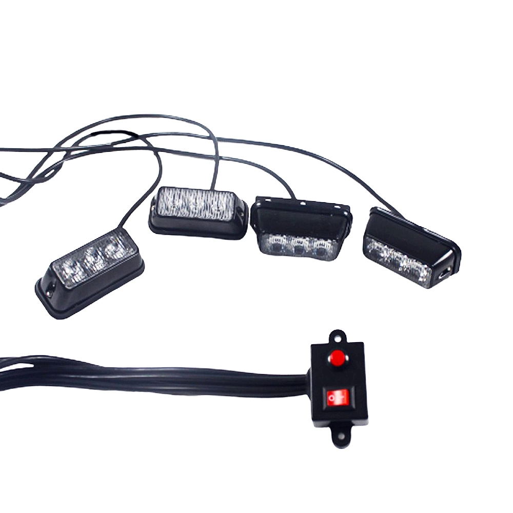 Haibang Blue Red Green 3 LED Strobe Auto Exterior Mount Lighthead