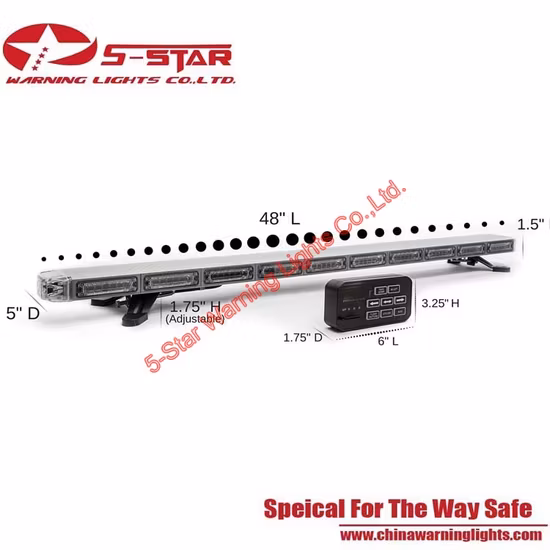 Black Case R65 3W Tubes Police Mini barra de luz LED