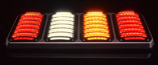 Luz LED de dirección de la cola del perímetro de la ambulancia del camión de bomberos de Senken